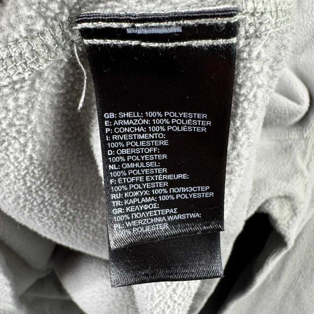 The North Face Mens XL Gray TKA 100 1/4 Zip Fleece Pullover Sweater Long Sleeve